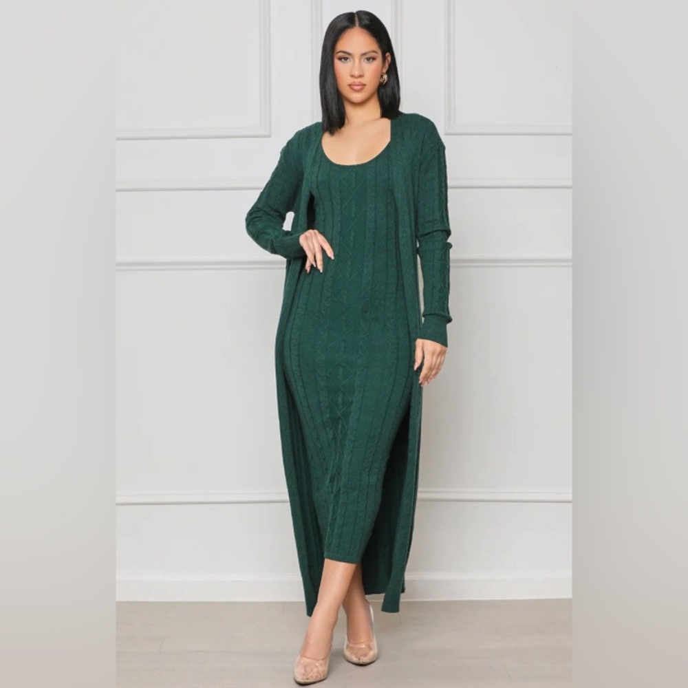 Cable Knit Dress Set